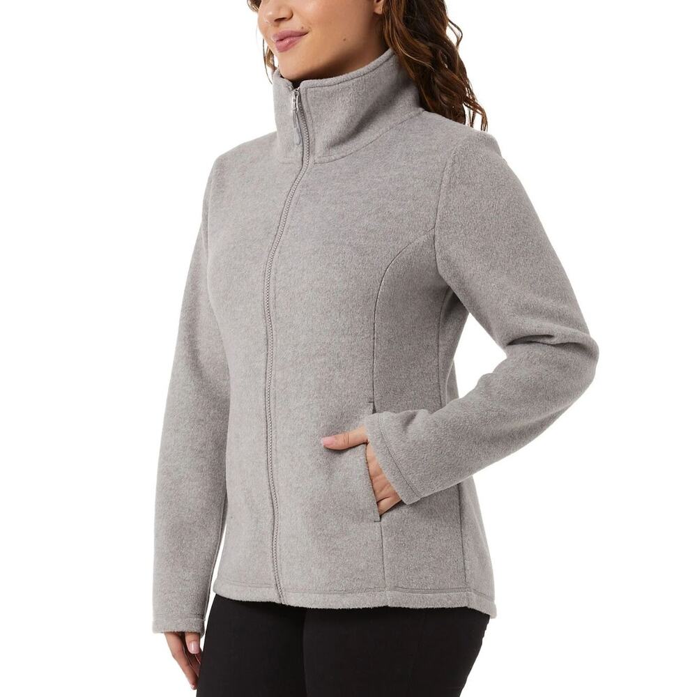 32 Degrees Brushed Faux Wool Jacket (Size L), Gray‎ NWOT